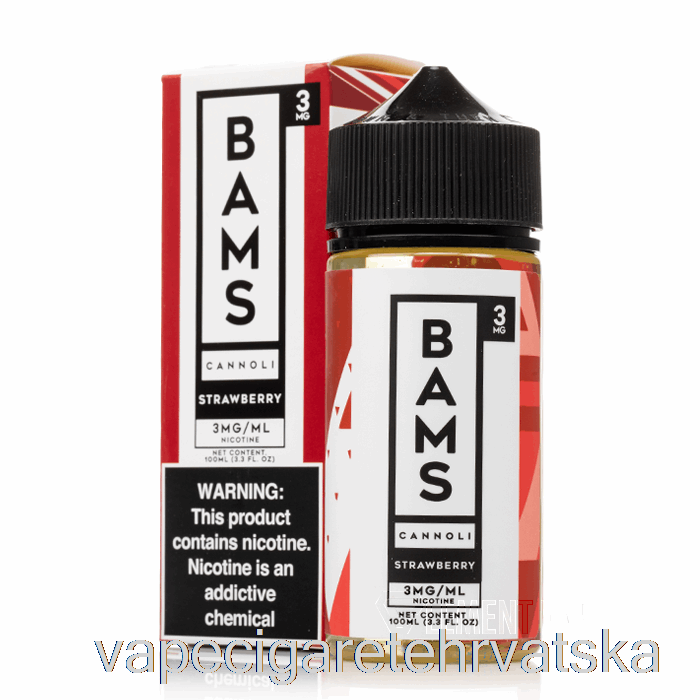 Vape Cigareta Jagoda Cannoli - Bam Bam's Cannoli - 100ml 6mg